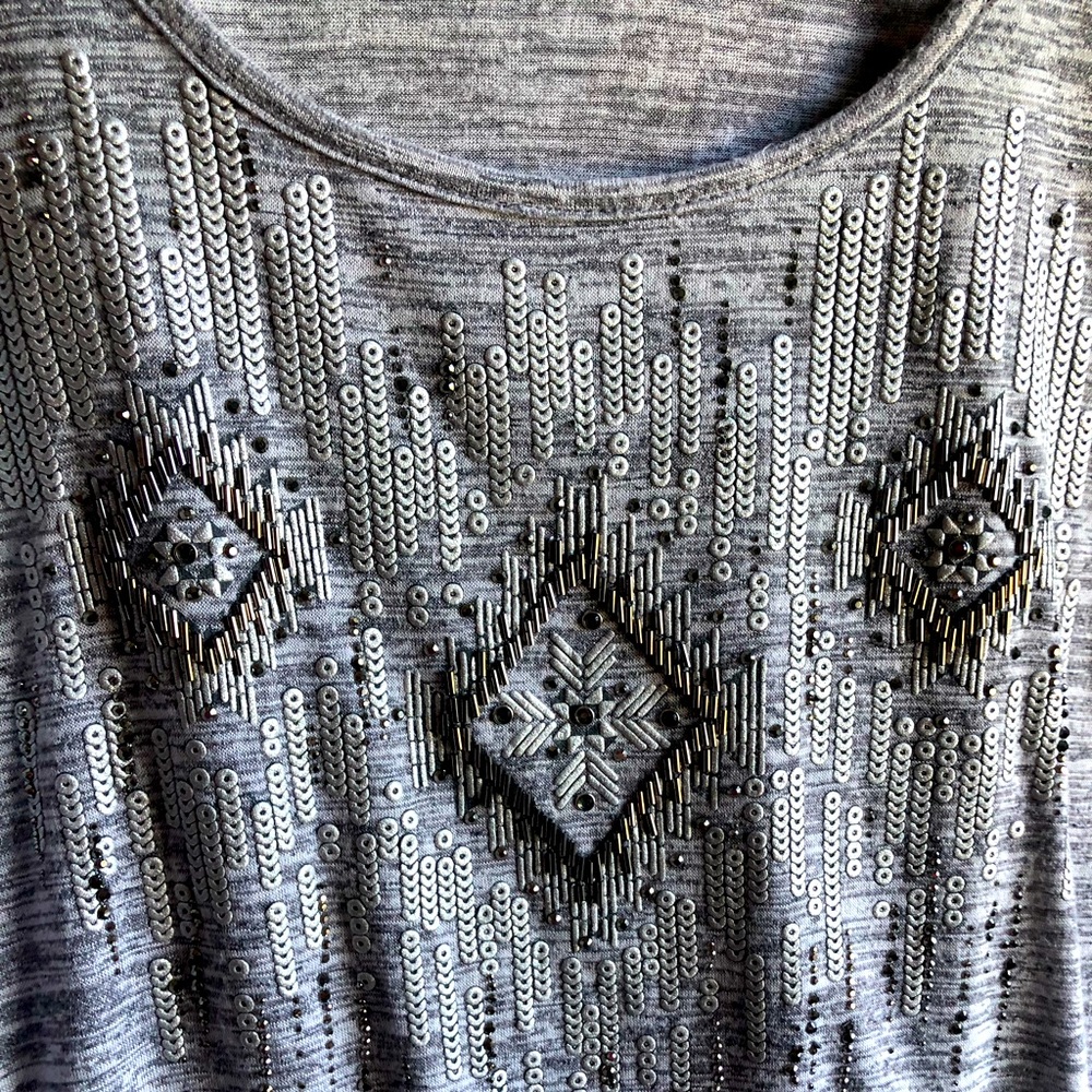 Miss Me LG Boutique Shirt 3/4 sleeves EUC purchased New from The Buckle